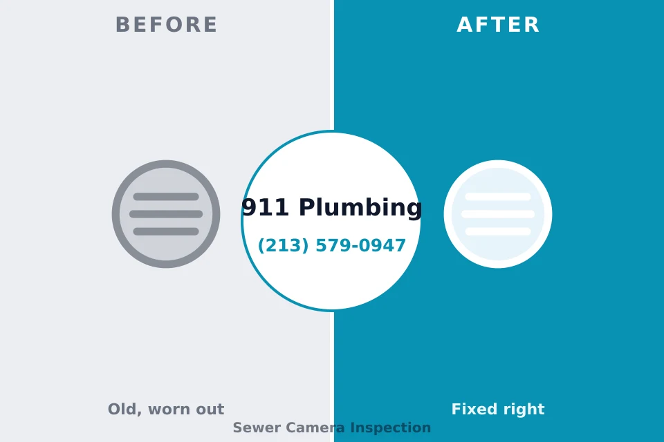 Before and after: plumbing repair Castle Dale, UT